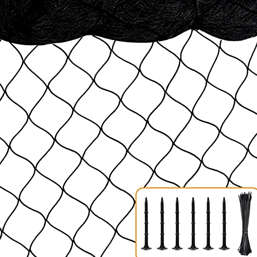 Bird Netting 25'x100' with 2.4" Square Mesh Chicken Coop Nettings