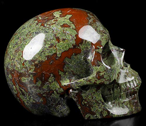 5.0" Dragon Blood Jasper Crystal Skull (Dragon Blood Jasper)