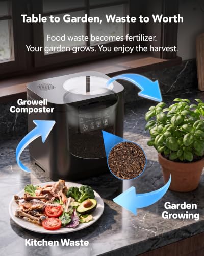 4L Electric Composter for Kitchen (Black)