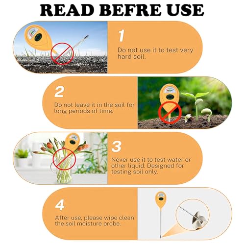 2 Pcs Green Soil Moisture Meter (ORANGE+ORANGE)