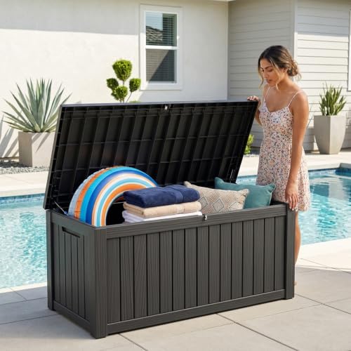 Outdoor Storage Box (Black / 150 Gallon 3.1 XL)