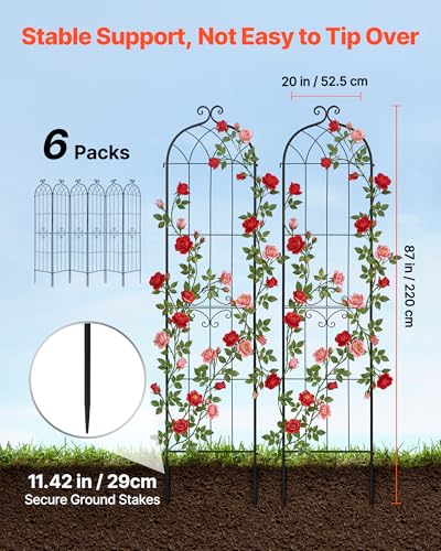 Garden Trellis (6 Packs-Style2 / 87''H x 20''W)