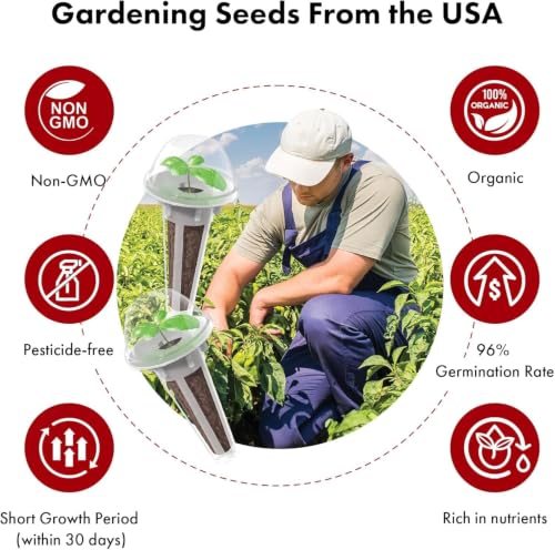 Veggies Seeds Pod Kit Compatible with AeroGarden Hydroponic Growing System (16-pods / Veggies)