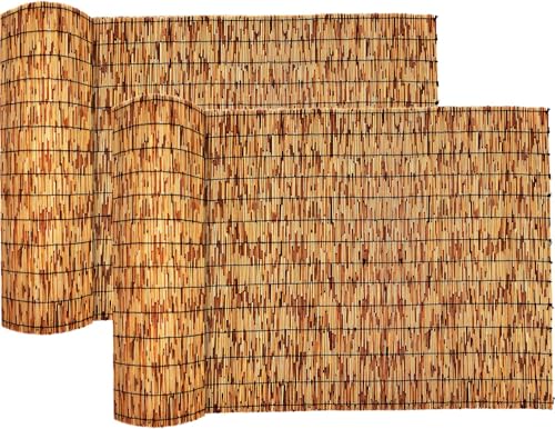 Reed Fencing Rolls (2×16FT 2Pack / Brown)