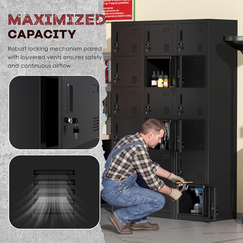 Employees Lockers (Black / 6 Doors)