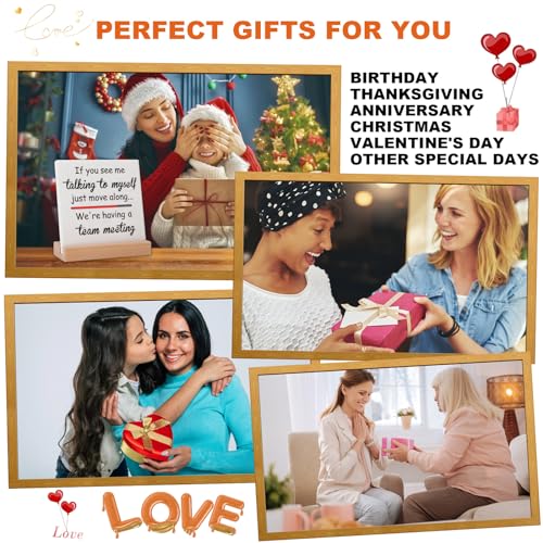 Funny Office Decor Sings White Elephant Gag Gifts for Coworker Valentines Day Teammate Employee (Talking to myself)