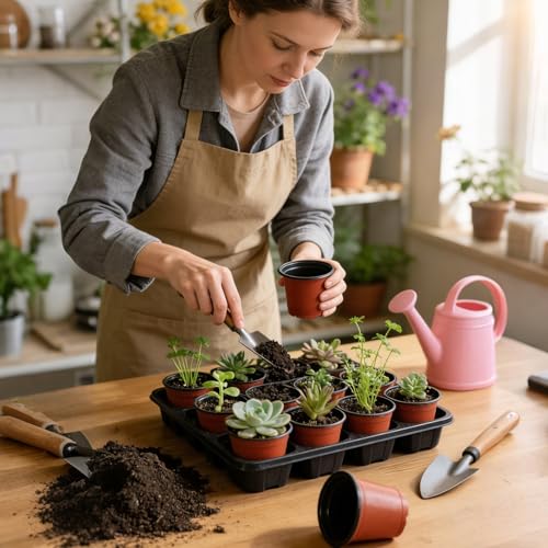 110 Pcs 3.5 Inches Plastic Plant Pots (3.5 Inch)