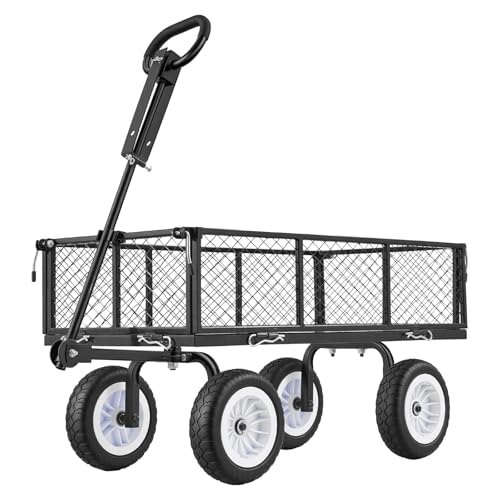 900 LBS Steel Garden Cart (Black)