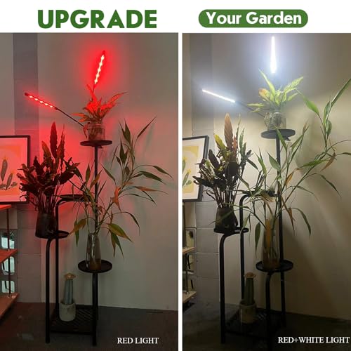 Tall 5 Tier Plant Stand Indoor with Adjustable Grow Light