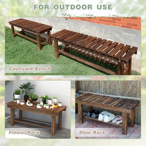 Outdoor Garden Wood Bench