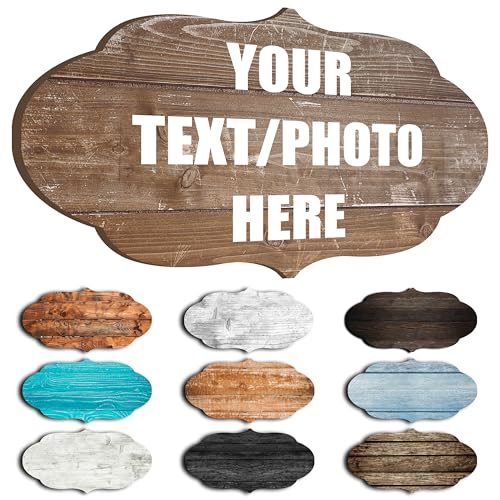 Custom Personalized Wood Text Signs