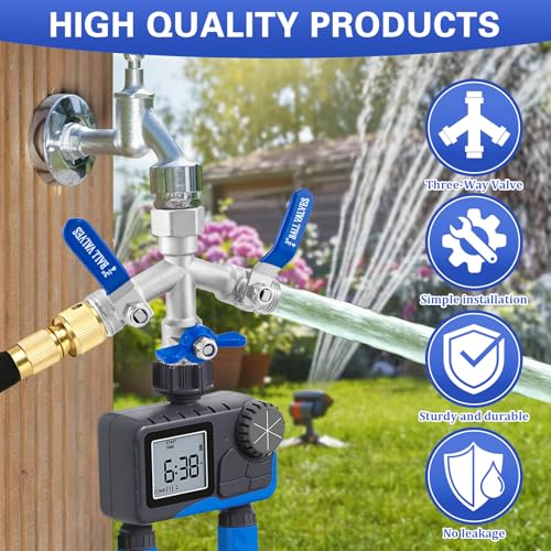 Garden Hose Splitter 3 Way (3WAY Hose Splitter-304 Stainless Steel)