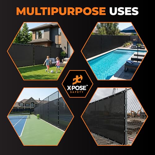 Privacy Fence Screen 8’ x 50’ (Black / 8' X 50')