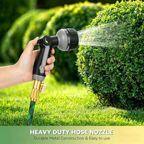 Garden Hose Nozzle Heavy Duty (Black+Grey)