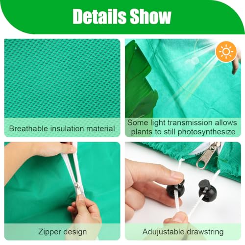 Plant Covers Freeze Protection 4 (47*71in 4P / Green)