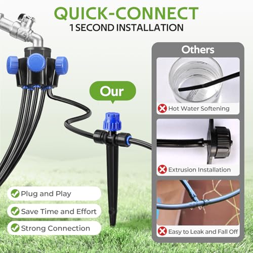 100FT Drip Irrigation Kit for Raised Beds & Gardens