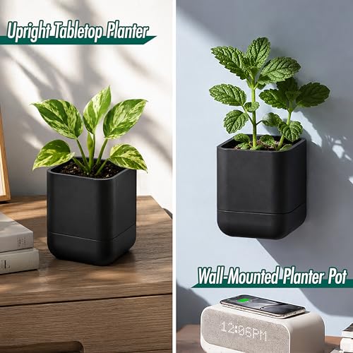 3.5 Inch Wall Mounted Self (3.5" (4 Pack) / Black)
