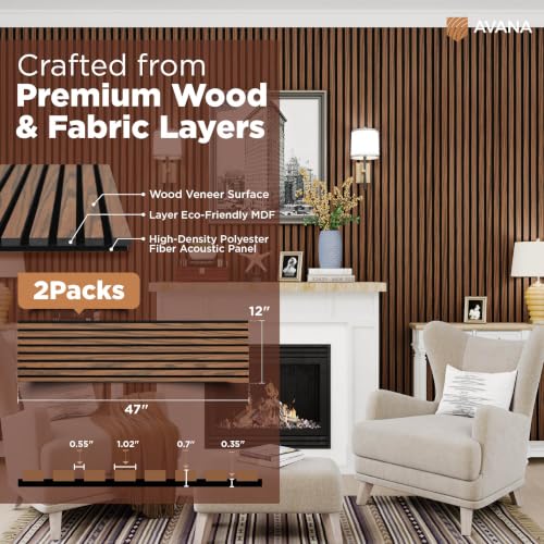 Acoustic Wood Wall Panels (8.26 Sq Ft)