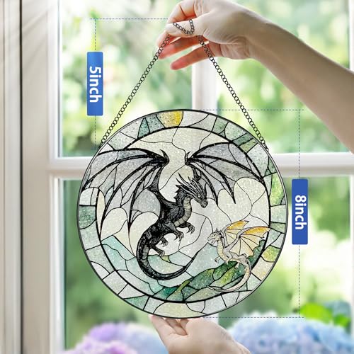 Stained Glass Window Hanging (Dragon)