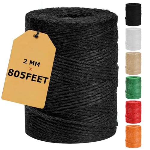 Black Jute Twine String 805ft (805 Foot)