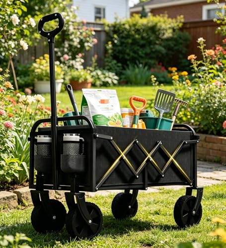 Foldable Wagon (Black D Handle / 100L)