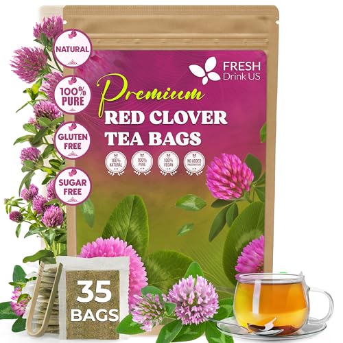 Premium Red Clover Herbal Tea (35 Tea Bags)
