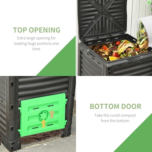 Compost Bin Outdoor 120 Gallon