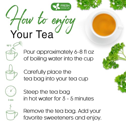 Premium 55 Parsley Leaf Tea Bags (55 Count)