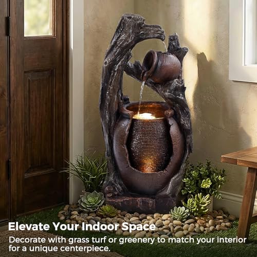 32" H Outdoor Water Fountain (32" H 2-Tier)