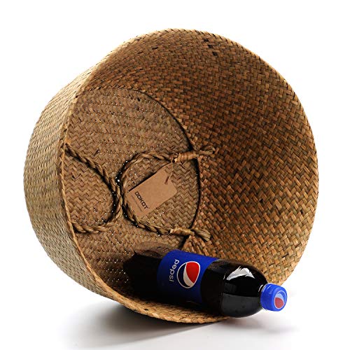 Large Woven Seagrass Belly Basket for Plant (XXL (12" D x 14" H) / Natural)