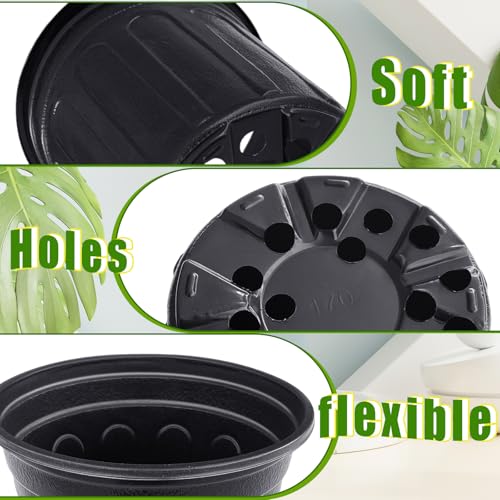 120 Pcs 1 Gallon Plant Nursery Pots (120 Pieces 1 Gallon)