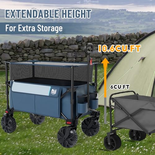 Foldable Wagon 350L Extendable Height (Navy / 350L)