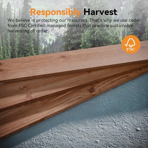 Modern Shade 6x4 ft Louvered Wood Privacy Fence Panel with Louverd Slats (6' x 4' / 1 Panel)