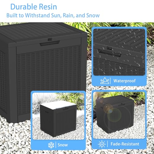 37 Gallon Deck Box (Black / 37 gallon)