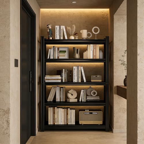 5 Tier Metal Bookshelf (5-Tier 63''Hx45''Wx16''D)