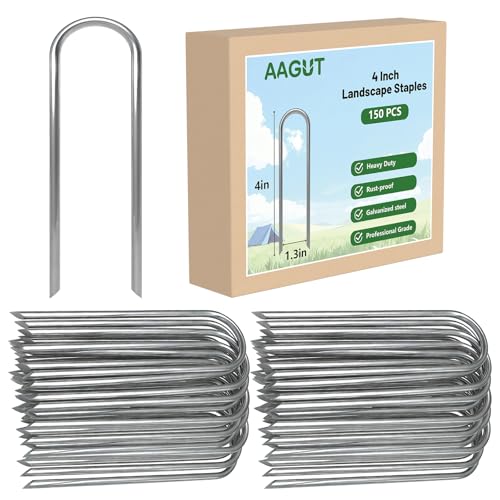 U Shaped Garden Stakes 4 Inch (4" x 150 Pcs)