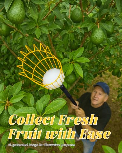 6.5FT Fruit Picker with Basket (6.5FT)