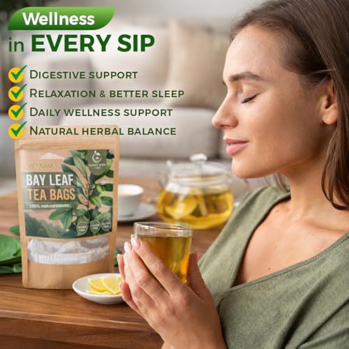Premium Bay Leaf Tea Bags (50 Count)