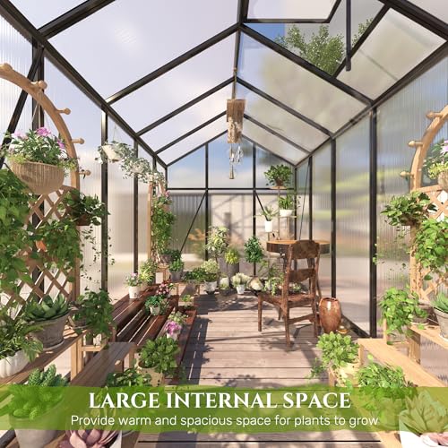 7.2FT High 6*10.2FT Greenhouse for Outdoors (6*10.2FT)