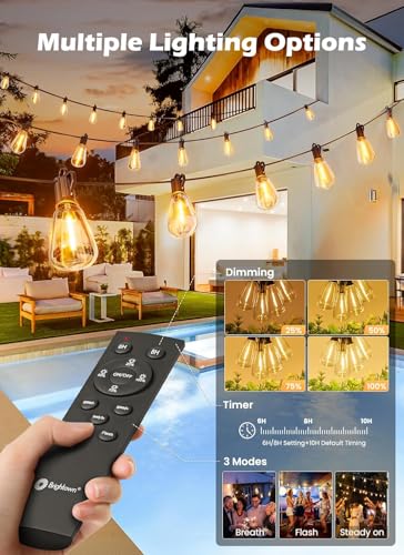78FT Solar String Lights Outdoor (78FT(35+1 Sockets))