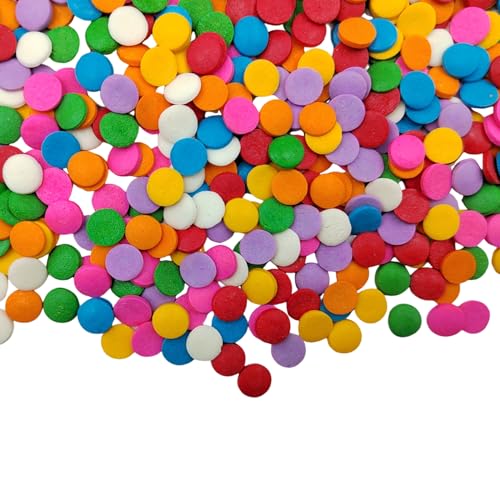Rainbow Round Sprinkles (Confetti Sprinkles)