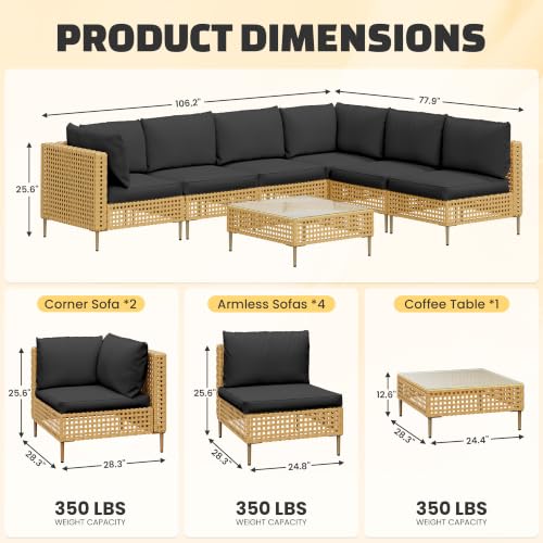 7 Piece Patio Furniture Set (Ka-bk-7pc)
