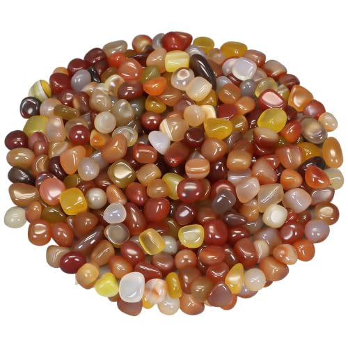 Decorative River Pebbles for Vase Fillers Aquarium Potted Plant Landscaping (1 Pound / Three Colors)