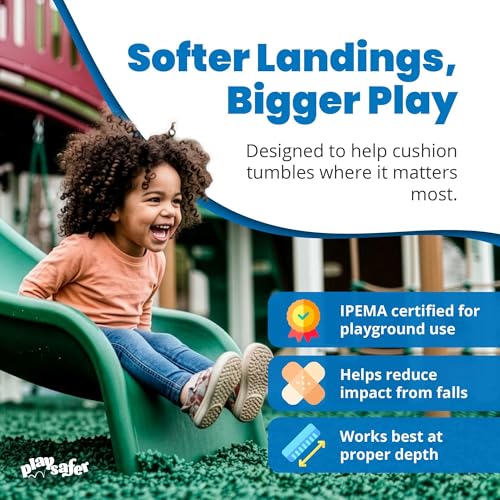 Rubber Mulch Nuggets Protective Flooring for Playgrounds (400 Lbs)