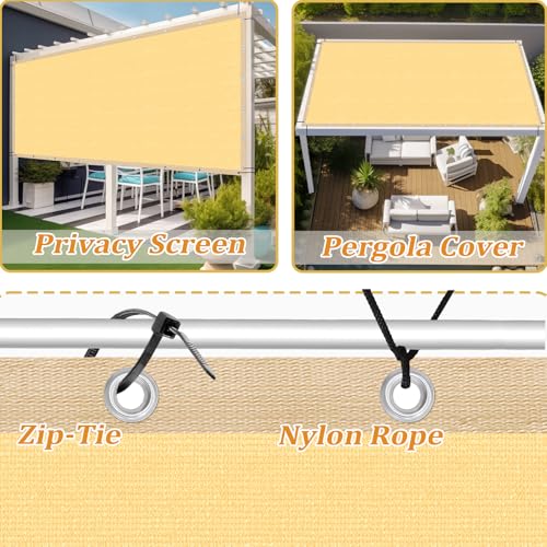 Customized Size 11' X 23' Shade Cloth with Grommets