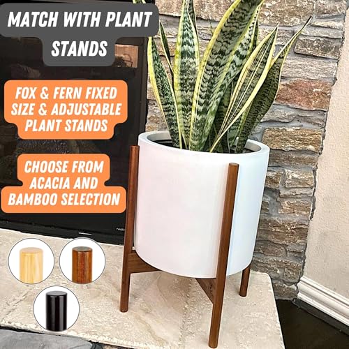 Large Planter for Indoor or Outdoor (Matte White / 12 Inch)