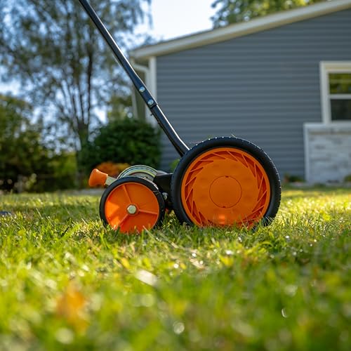 716-18S 18-Inch 7-Blade Push Reel Lawn Mower, Green (18-Inch, 7-Blade)