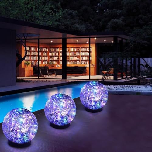 4 Pack 3.9" Solar Garden Lights Outdoor Waterproof (4 Pack / Multicolor)