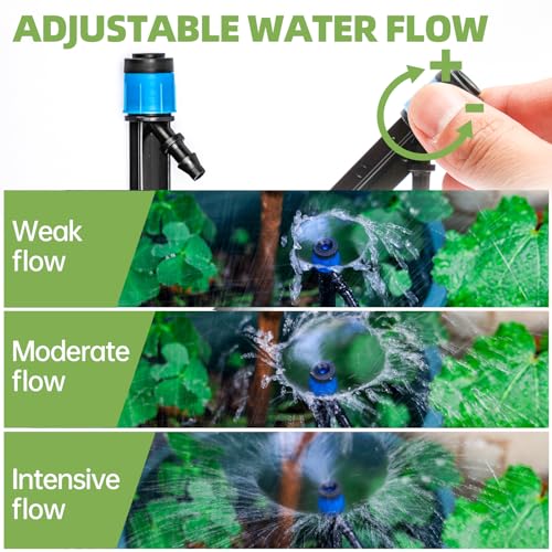 60 Pack Drip Irrigation Emitters Sprays for 1 (60 Pcs Emitters)