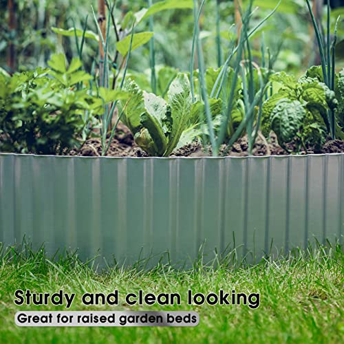 Wide Corrugated Galvanized Steel Landscape Edging